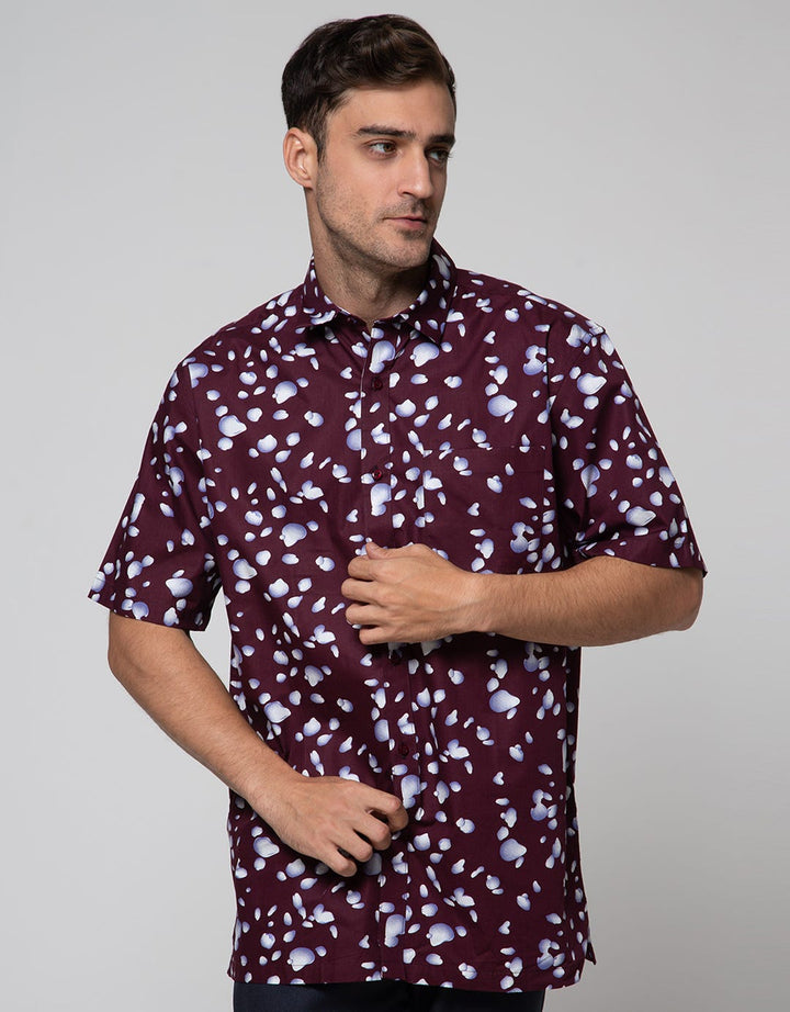 Cole Short Sleeve Shirt Print Regular