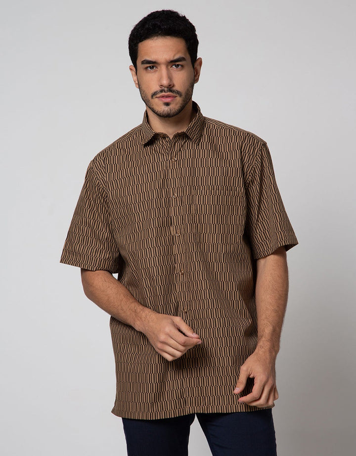Cole Short Sleeve Shirt Print Regular