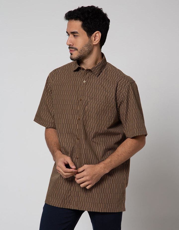 Cole Short Sleeve Shirt Print Regular