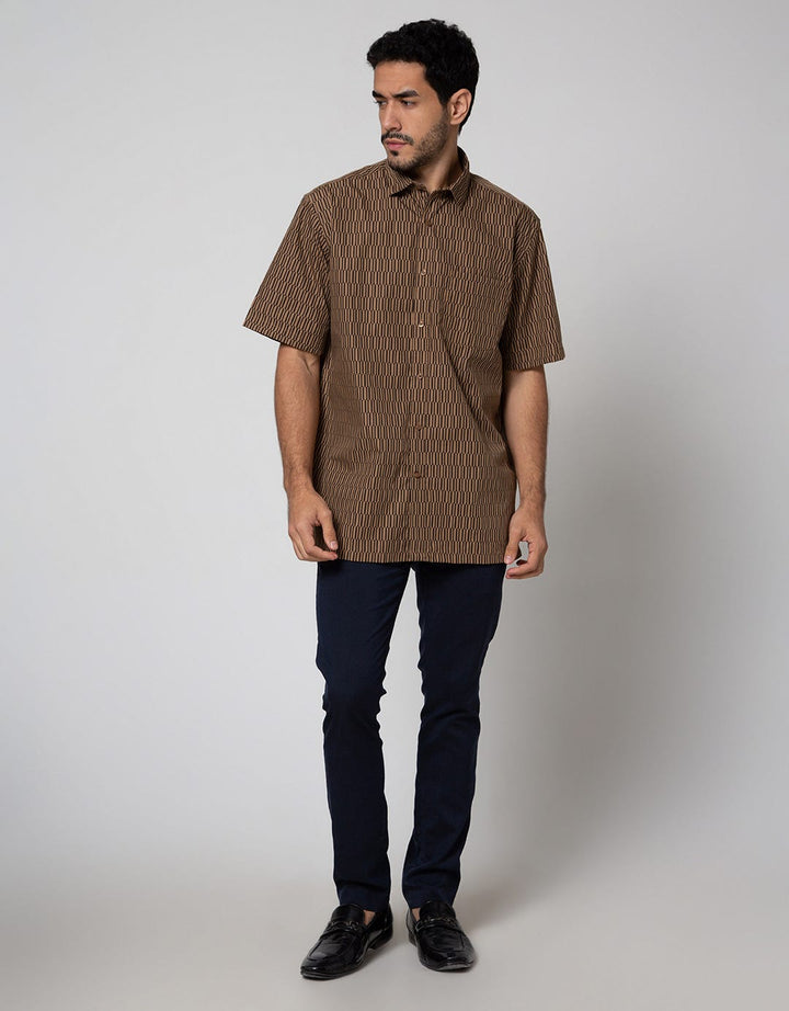 Cole Short Sleeve Shirt Print Regular