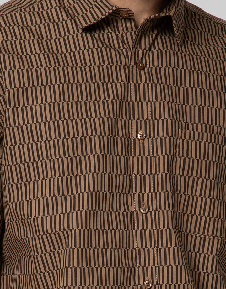 Cole Short Sleeve Shirt Print Regular