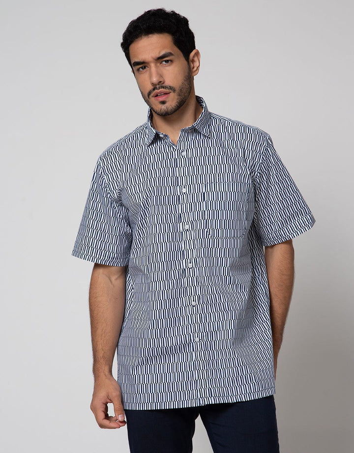 Cole Short Sleeve Shirt Print Regular