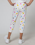 Little M Jogger Knit Full Print Grafitti