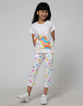 Little M Jogger Knit Full Print Grafitti