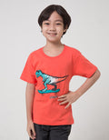 Little M Dino Print Kaos Anak Laki-laki