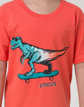 Little M Dino Print Kaos Anak Laki-laki
