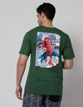 Marvel Short Sleeve T-Shirt Spiderman Backprint (Discharge)