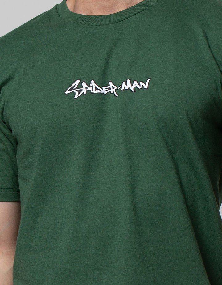 Marvel Short Sleeve T-Shirt Spiderman Backprint (Discharge)