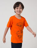 Little M Dino Print Kaos Anak Laki-laki