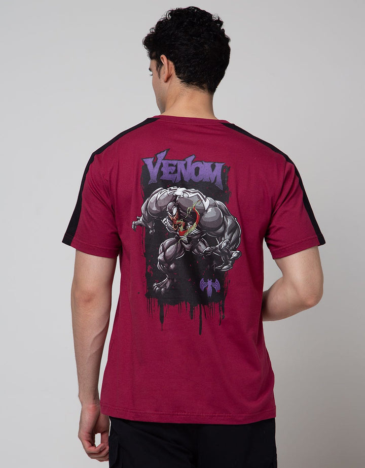 Marvel Short Sleeve T-Shirt Backprint Venom And Lis