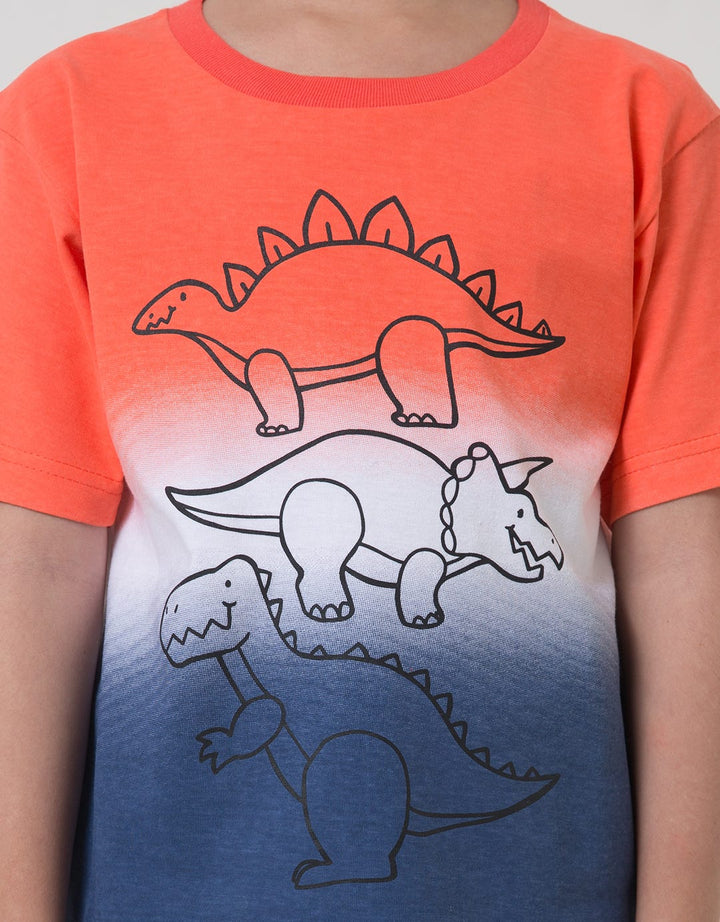 Little M Ombre Dino Boys T-Shirt