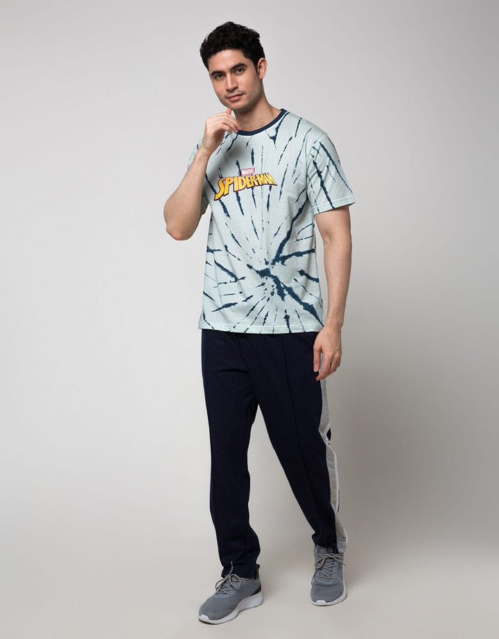 Marvel Spiderman Tie Dye Branding Short Sleeve T-Shirt