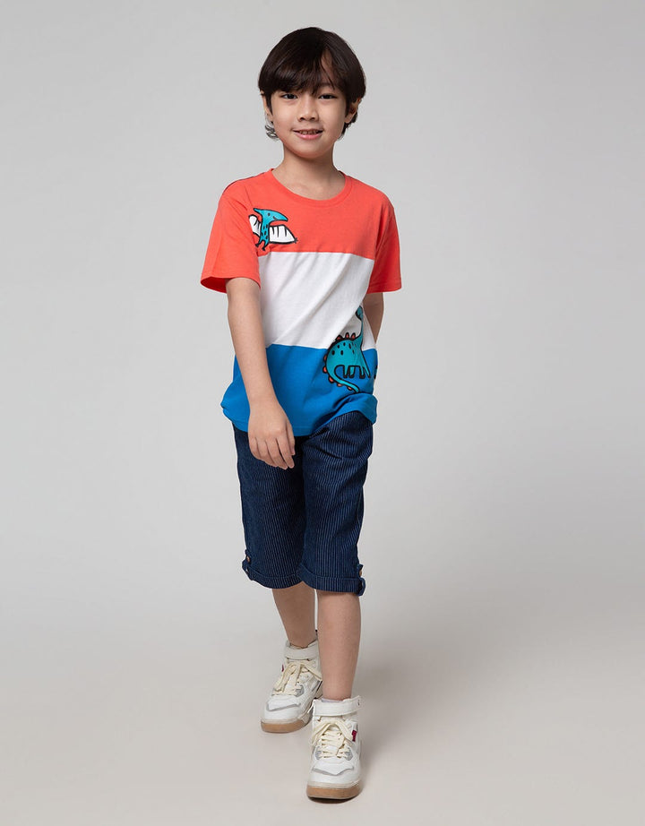 Little M Dino Sewn Boys T-Shirt