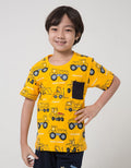 Little M Tractor Pocket Kaos Anak Laki-laki
