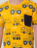 Little M Tractor Pocket Kaos Anak Laki-laki