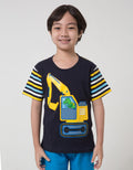 Little M Dino Truck Boys T-Shirt