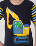 Little M Dino Truck Boys T-Shirt