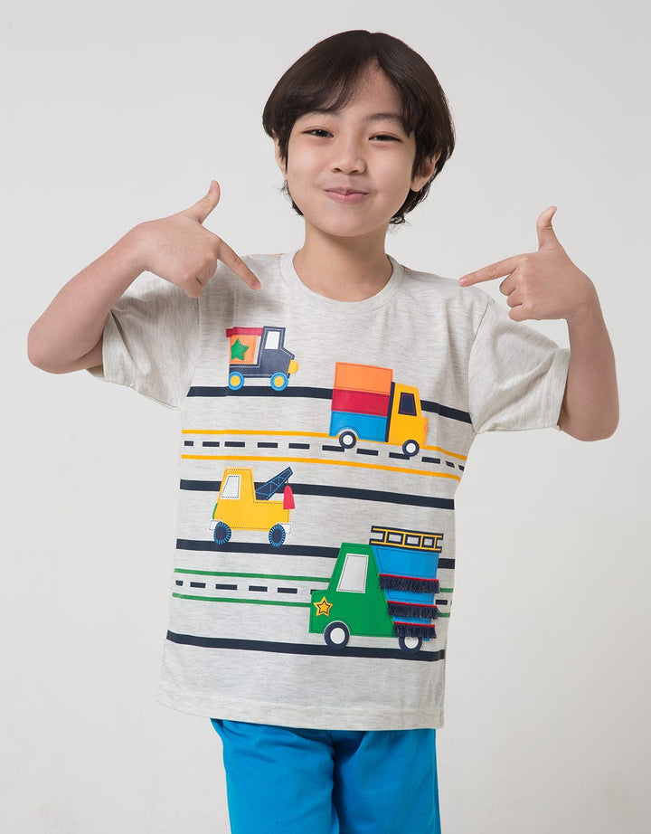 Little M Aps Fringe Kaos Anak Laki-laki