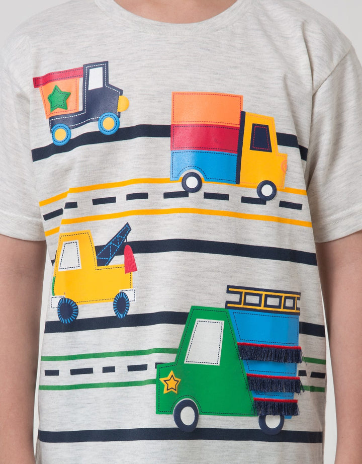 Little M Aps Fringe Kaos Anak Laki-laki