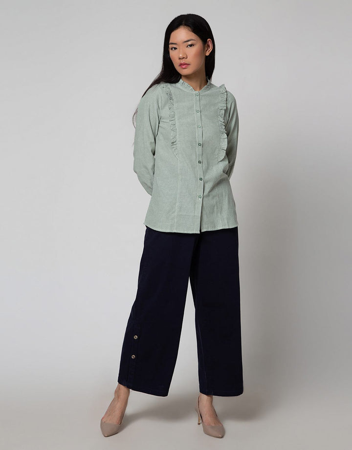 Triset Ladies Side Button Celana Trouser Wanita