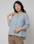 Triset Ladies Wrinkle Sleeve Blouse for Women