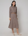 Triset Ladies Dress Print Check