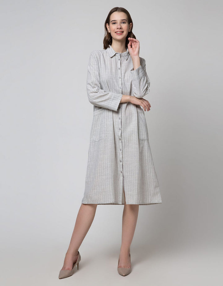 Triset Ladies Double Pocket Stripe Dress
