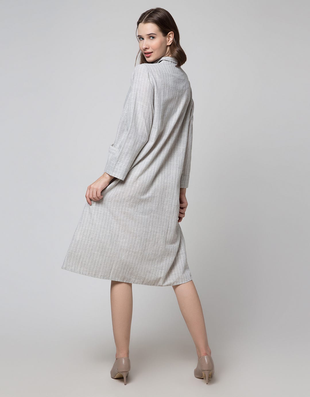 Triset Ladies Double Pocket Stripe Dress