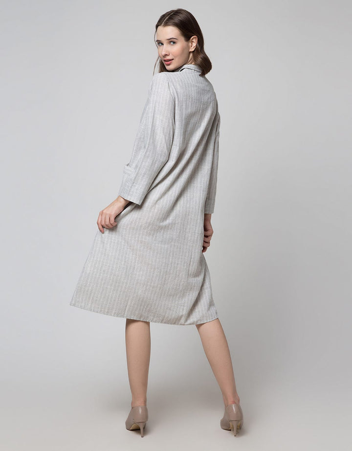 Triset Ladies Double Pocket Stripe Dress