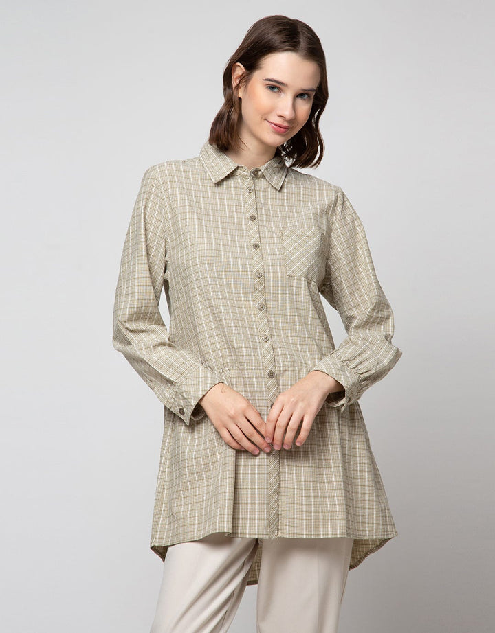 Triset Ladies Mini Checks Women's Blouse