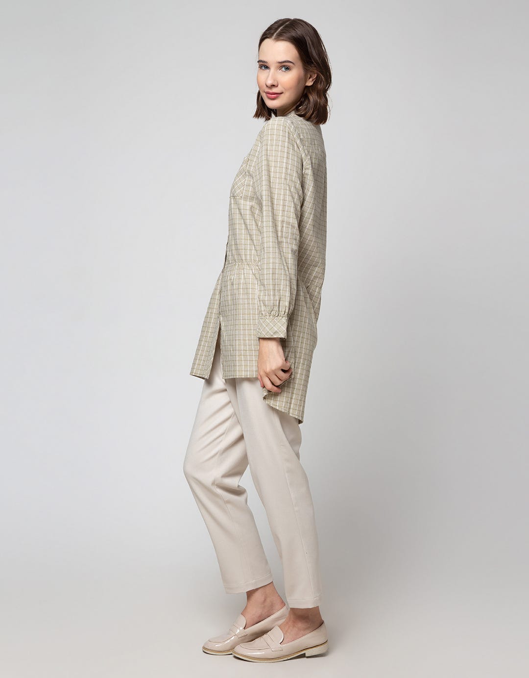 Triset Ladies Mini Checks Women's Blouse