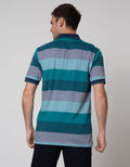 Cole Short Sleeve Polo Shirt Stripe Eng 2 Tone Block Abc