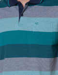 Cole Short Sleeve Polo Shirt Stripe Eng 2 Tone Block Abc