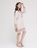 Triset Casual Dress Wave Look Motif
