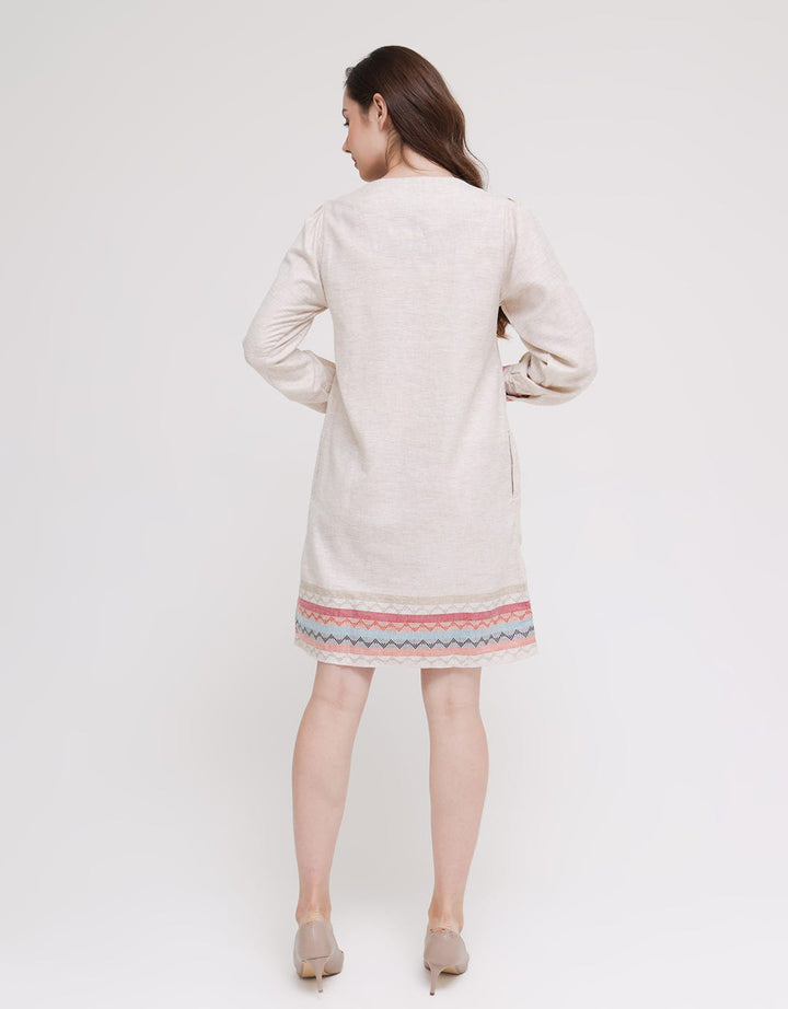 Triset Casual Dress Wave Look Motif