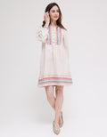 Triset Casual Dress Wave Look Motif