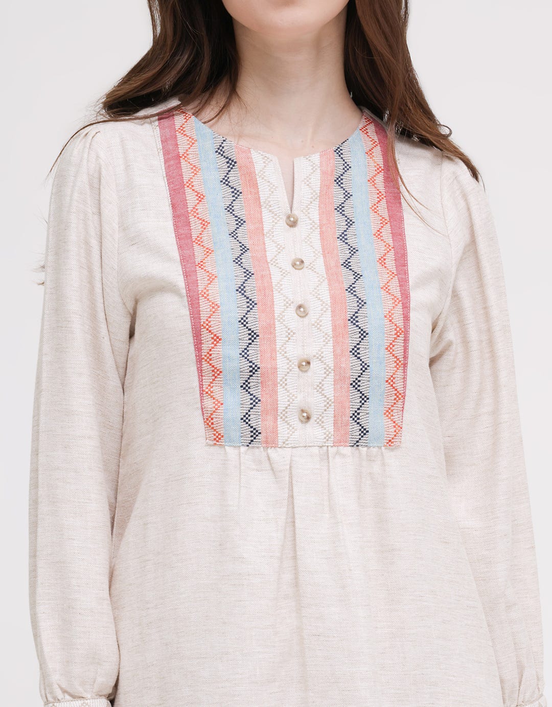 Triset Casual Dress Wave Look Motif