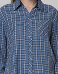Triset Casual Plaid Print Blouse Women