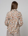 Triset Casual Leaf Print Blouse