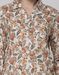Triset Casual Leaf Print Blouse