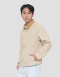 SUKO JAKET CORDUROY COLAR PRIA