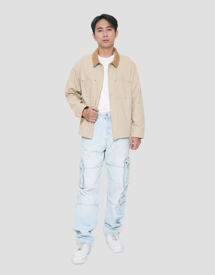 SUKO JAKET CORDUROY COLAR PRIA