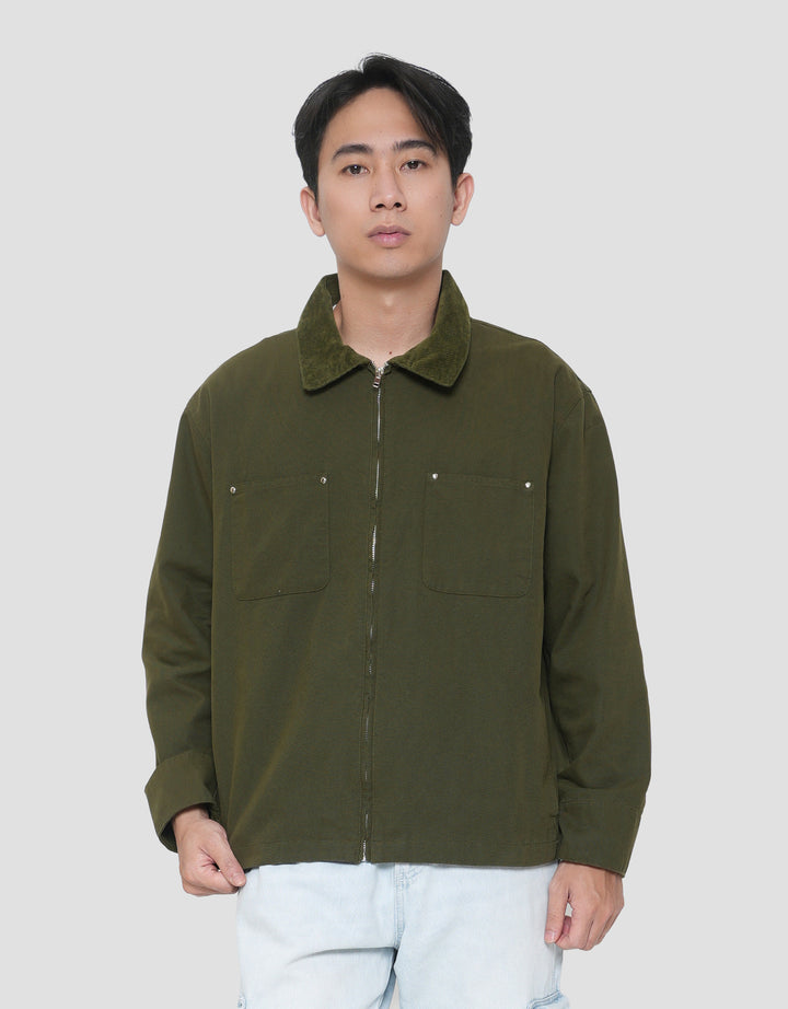 SUKO JAKET CORDUROY COLAR PRIA