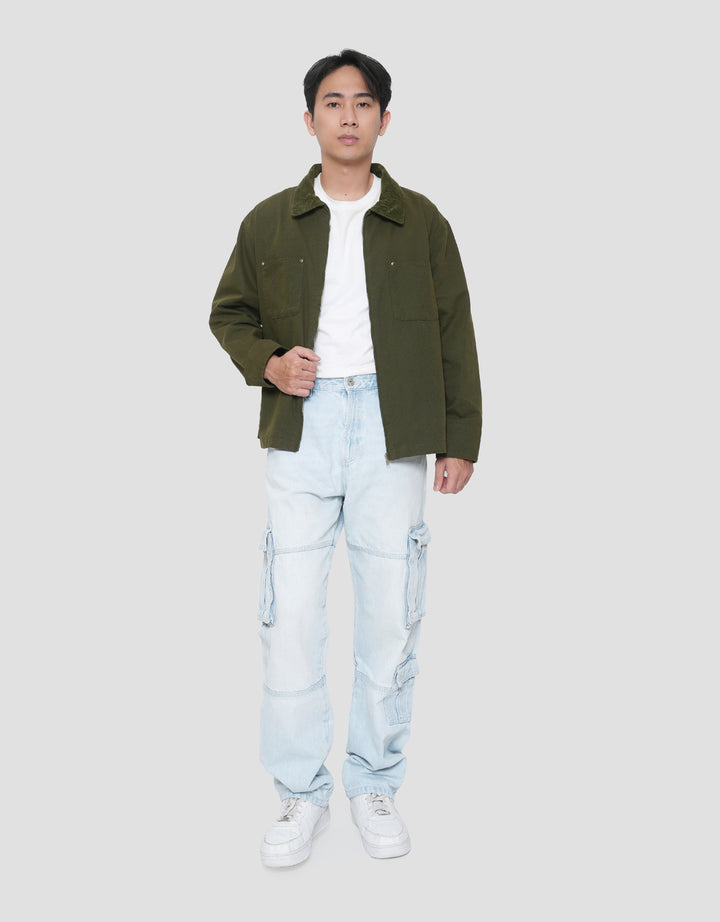 SUKO JAKET CORDUROY COLAR PRIA