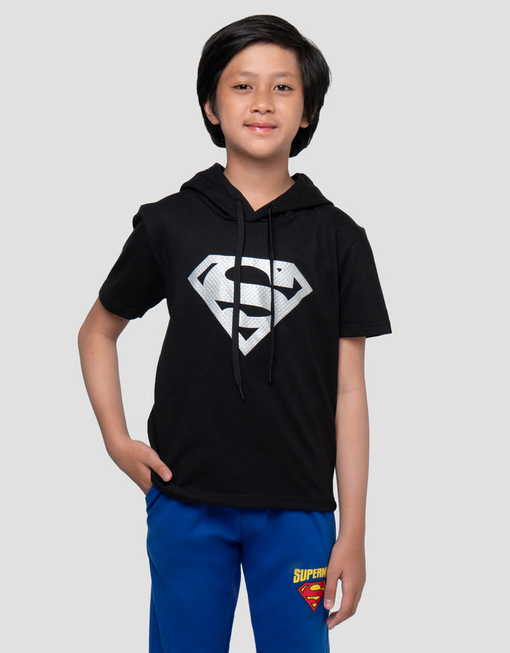 CHARACTER SUPERMAN KAOS HOODIE ANAK LAKI-LAKI