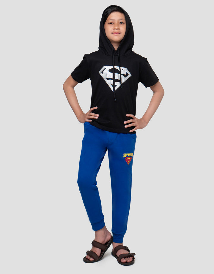 CHARACTER SUPERMAN KAOS HOODIE ANAK LAKI-LAKI