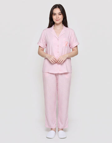 SUKO THE SIMPSONS PRINT LISA SETELAN PIYAMA WANITA