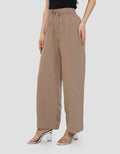 CONNEXION DRAWSTRING LOOSE FIT CELANA PANJANG WANITA