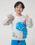 Little M Dino Cucuk Sweater Anak Laki-laki