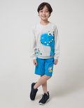 Little M Dino Cucuk Sweater Anak Laki-laki